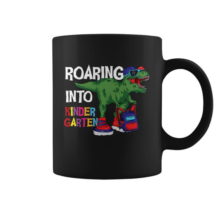 Roaring Into Kindergarten Dinosaur Back To School Coffee Mug
