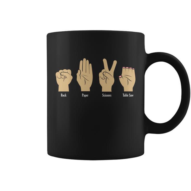 Rock Paper Scissors Table Saw V2 Coffee Mug