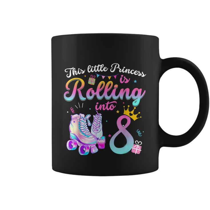 Roller Skate 8Th Birthday Shirt 8 Year Old Girl Party Outfit Coffee Mug