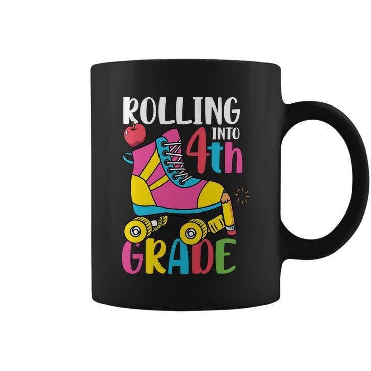 Rolling Into 4Th Grade First Day Of School Back To School Coffee Mug