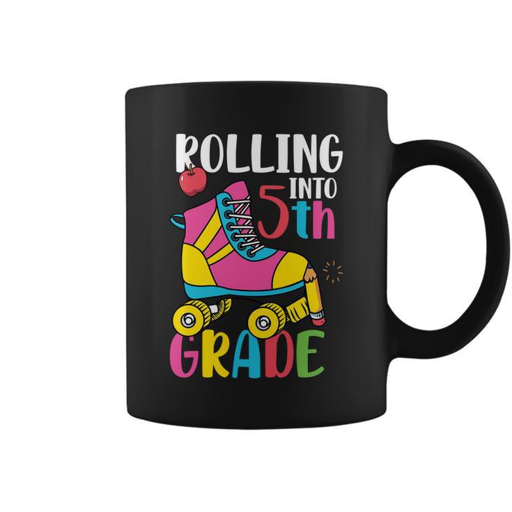 Rolling Into 5Th Grade Back To School First Day Of School Coffee Mug