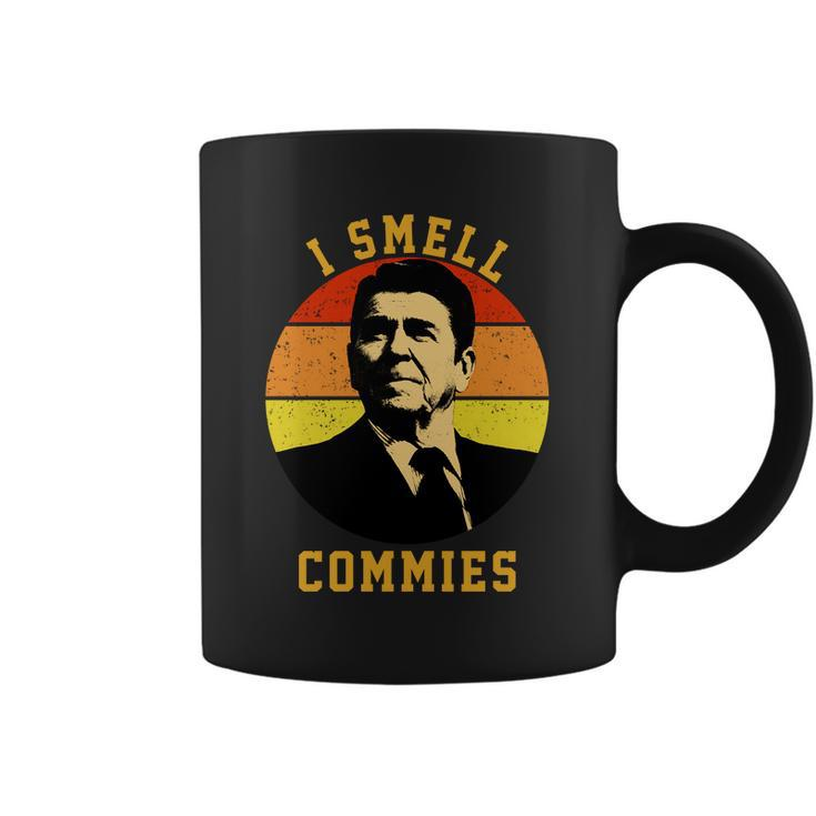 Ronald Reagan I Smell Commies Tshirt Coffee Mug