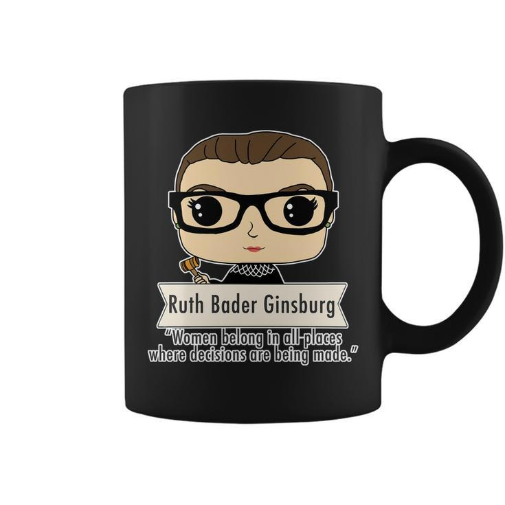 Ruth Bader Ginsburg Cute Cartoon Quote Coffee Mug