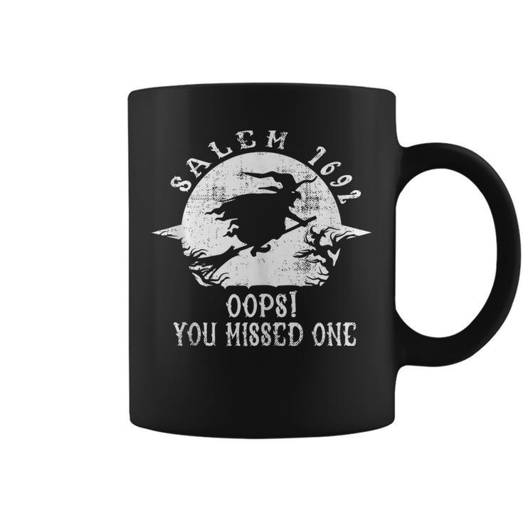 Salem 1692 Oops You Missed One Salem Witch Trials Halloween Coffee Mug