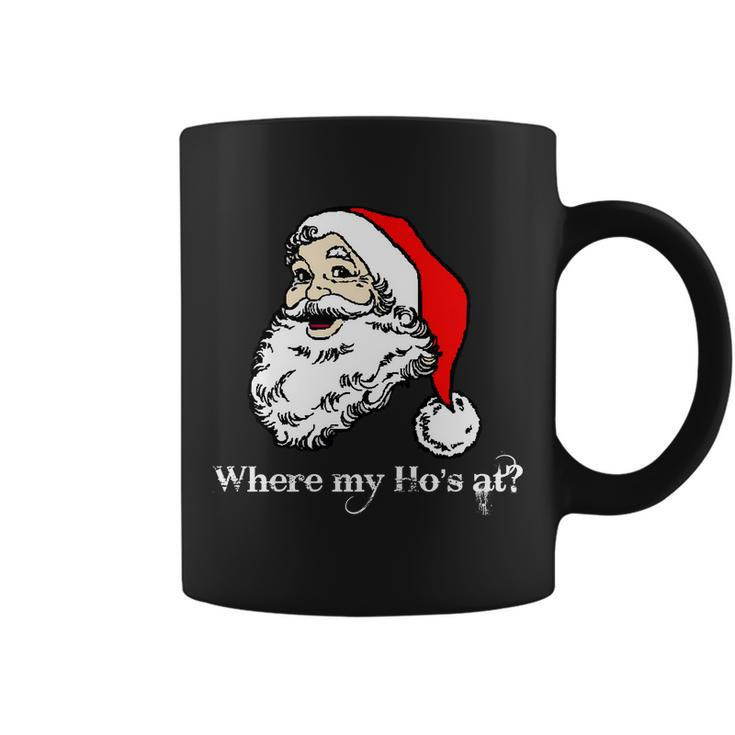 Santas Ho Funny Christmas Tshirt Coffee Mug