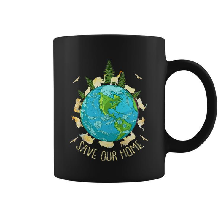 Save Our Home Animals Wildlife Conservation Earth Day Coffee Mug