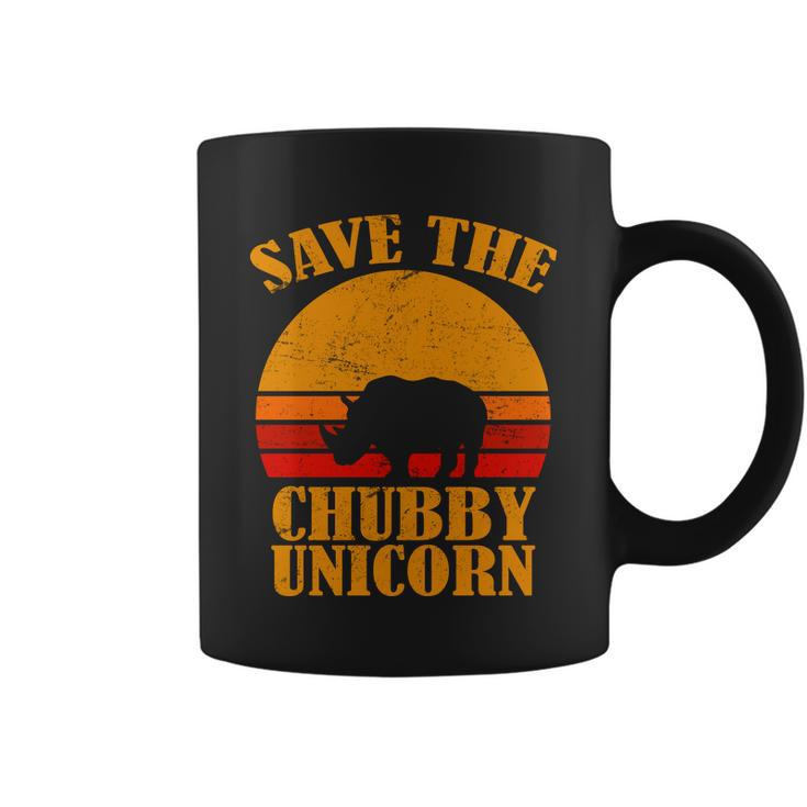Save The Chubby Unicorn Distressed Sun Tshirt Coffee Mug