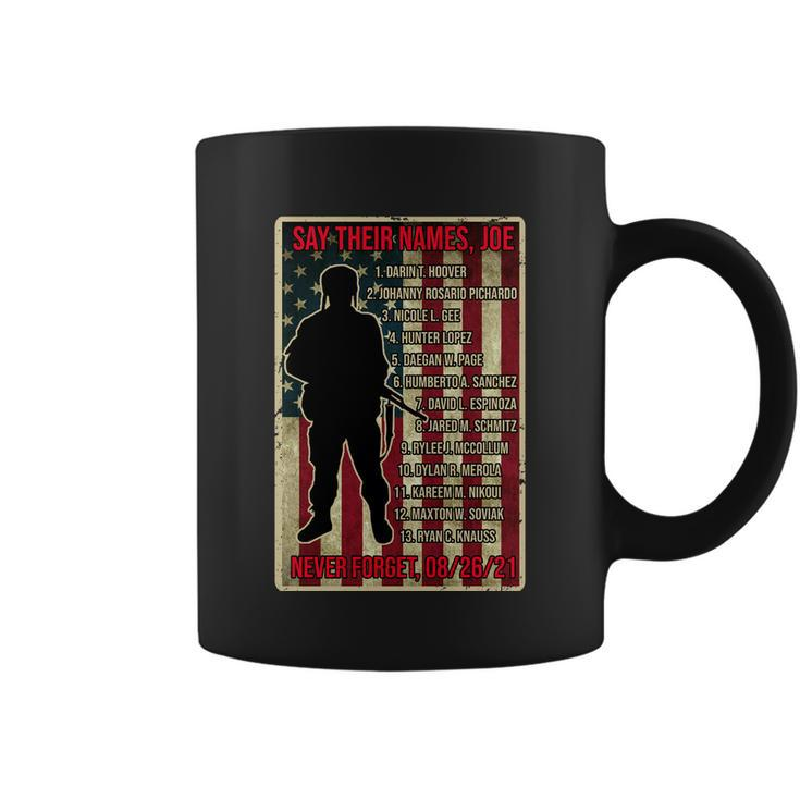 Say Their Names Joe Of 13 Fallen Soldiers Tribute Tshirt Coffee Mug