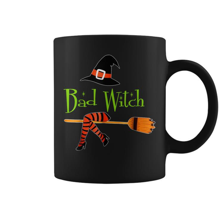 Scary Bad Witch Fly Broomstick Halloween Costume Good Witch  Coffee Mug