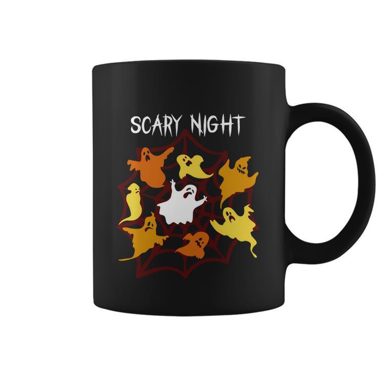 Scary Night Ghost Boo Halloween Quote Coffee Mug