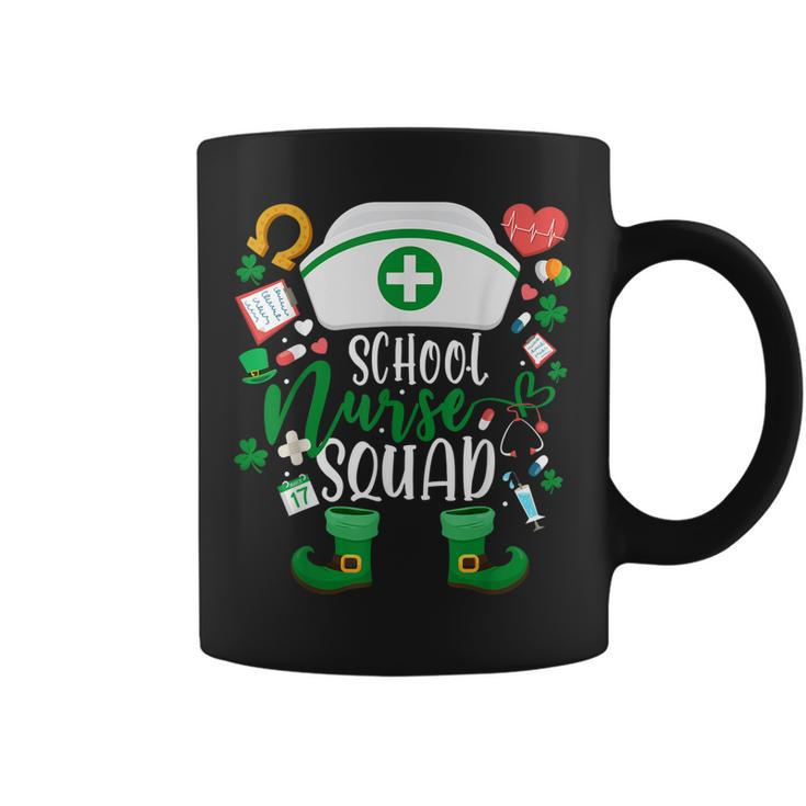 School Nurse Squad Irish Shamrock  Nurse St Patricks Day  Coffee Mug