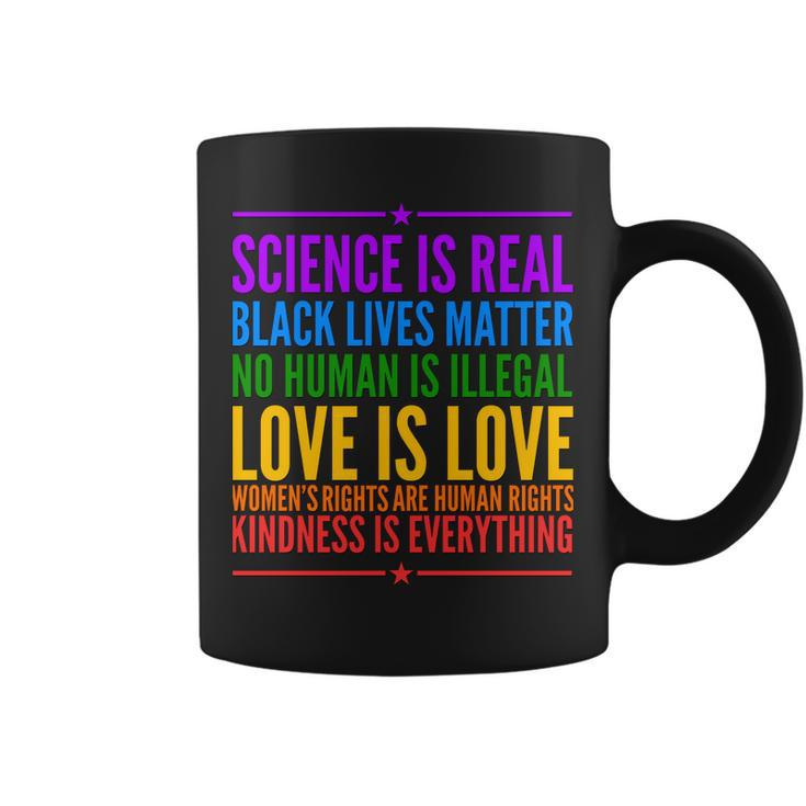 Science Is Real Black Lives Matter Love Is Love Tshirt Coffee Mug