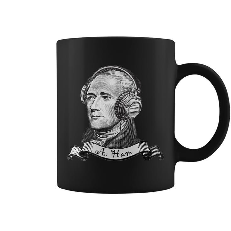 Secretary Alexander Hamilton A Ham Headphones Tshirt Coffee Mug