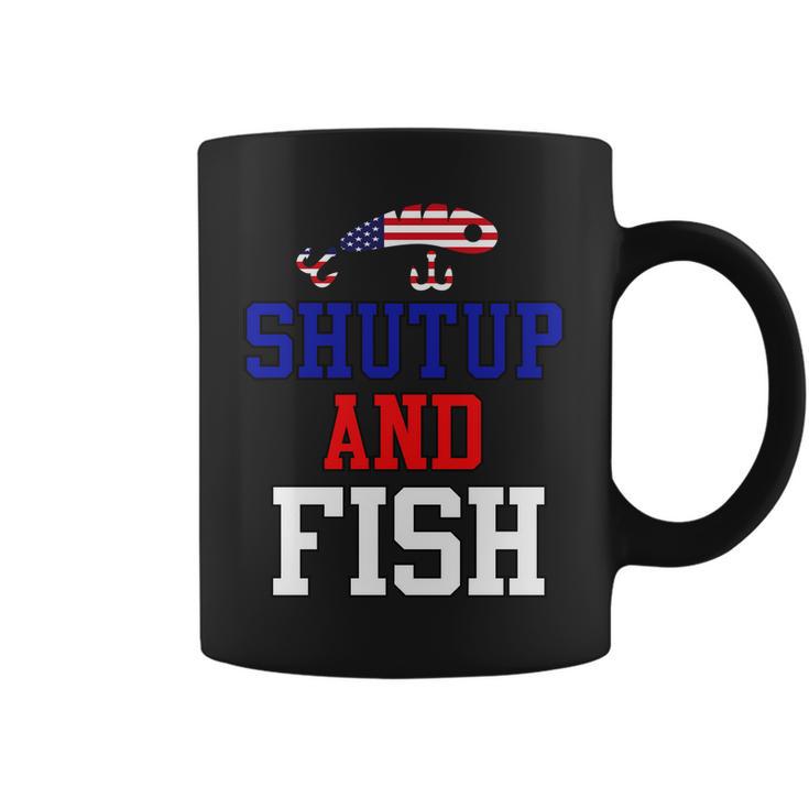 Shut Up And Fish Tshirt Coffee Mug