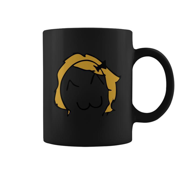 Silhouette Design Derp Meme Funny Troll Face Coffee Mug