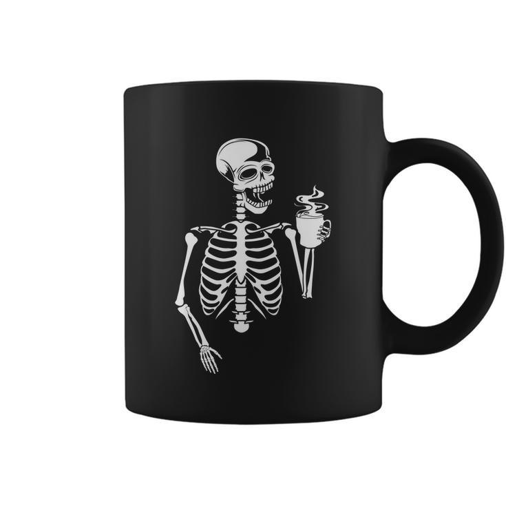 Skeleton Coffee Halloween Quote Coffee Mug