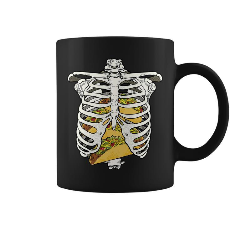 Skeleton Rib Cage Filled With Tacos Tshirt Coffee Mug