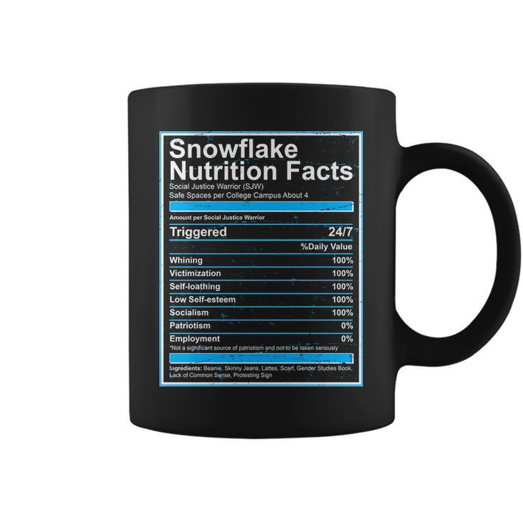 Snowflake Nutrition Facts Coffee Mug