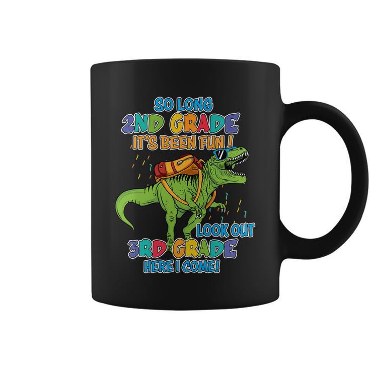 So Long 2Nd Grade Its Been Fun T_Rex Back To School Coffee Mug