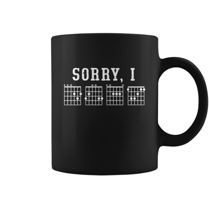 Sorry I Dgaf Funny Hidden Message Guitar Chords Tshirt Coffee Mug