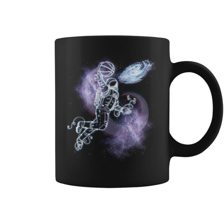 Space Astronaut Dunk Nebula Jam Coffee Mug