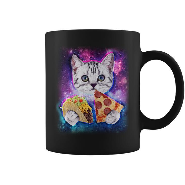 Space Cat Pizza And Tacos Tshirt Coffee Mug
