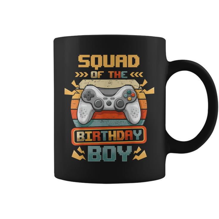 Squad Of The Birthday Boy Video Gamer Party Matching Family  Coffee Mug