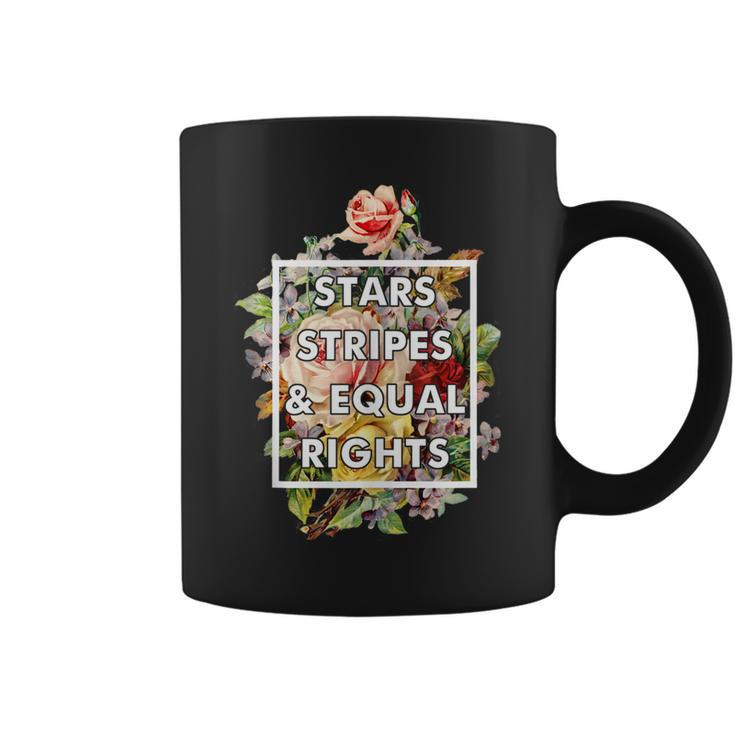 Stars Stripes And Equal Rights 4Th Of July Womens Rights  Coffee Mug