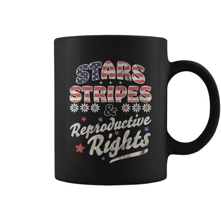 Stars Stripes Reproductive Rights Patriotic 4Th Of July Usa Flag Coffee Mug
