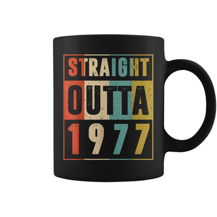 Straight Outta 1977 Vintage Graphic 45 Yrs Old 45Th Birthday Coffee Mug