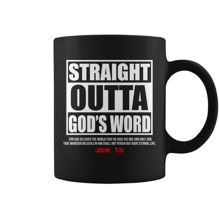 Straight Outta Gods Word John 316 Tshirt Coffee Mug