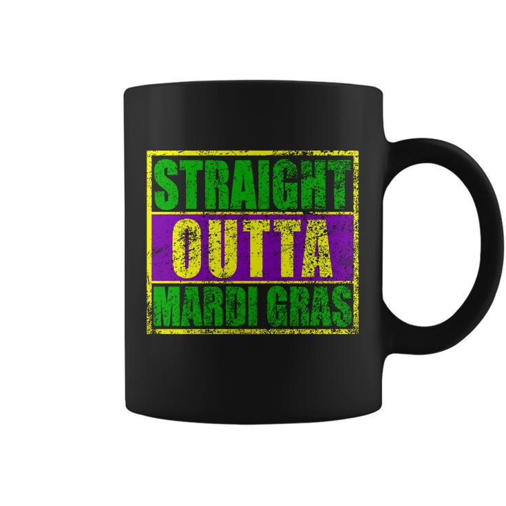 Striaght Outta Mardi Gras New Orleans Party T-Shirt Graphic Design Printed Casual Daily Basic Coffee Mug