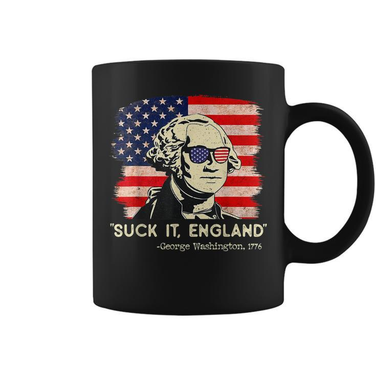 Suck It England Funny 4Th Of July Funny George Washington  Coffee Mug