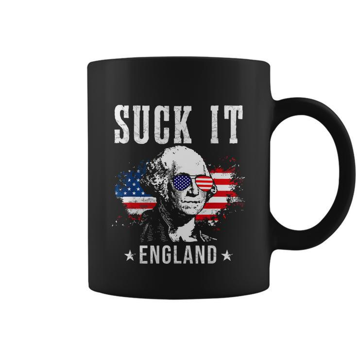 Suck It England Funny 4Th Of July George Washington  Coffee Mug