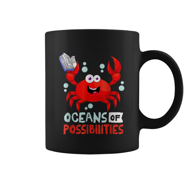 Summer Reading 2022 An Ocean Of Possibilities Cute Prize Crab Coffee Mug