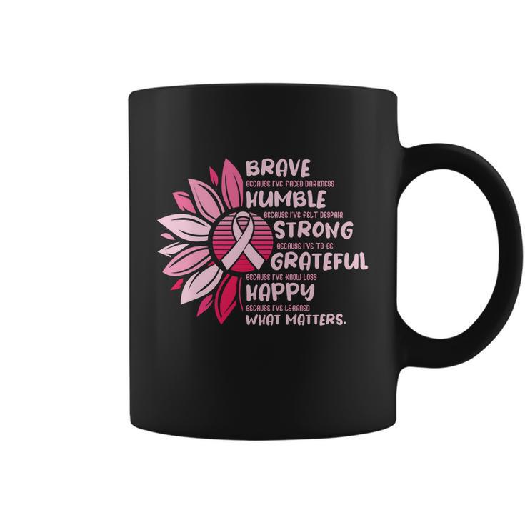 Sunflower Pink Ribbon Breast Caner Coffee Mug