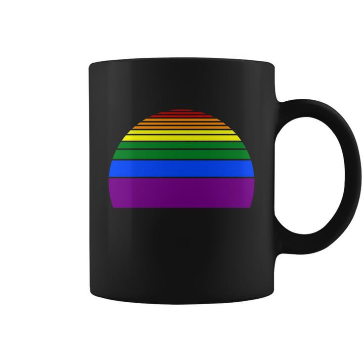 Sunset Lgbt Gay Pride Lesbian Bisexual Ally Quote V4 Coffee Mug