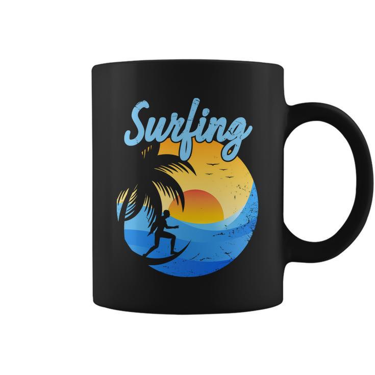 Sunset Surfing Summer Vacation Surf Coffee Mug