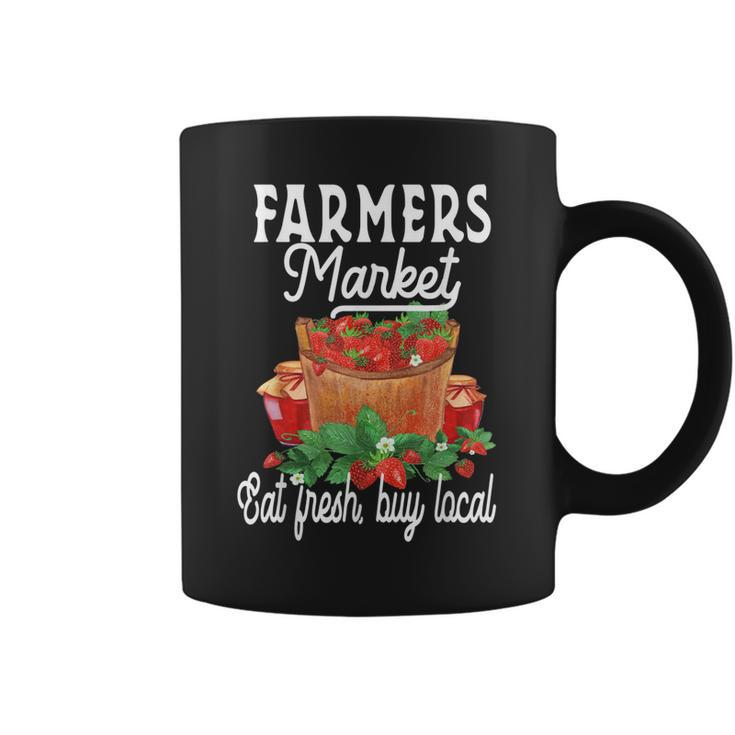 Support Your Local Strawberry Farmers Market Farmers  Coffee Mug