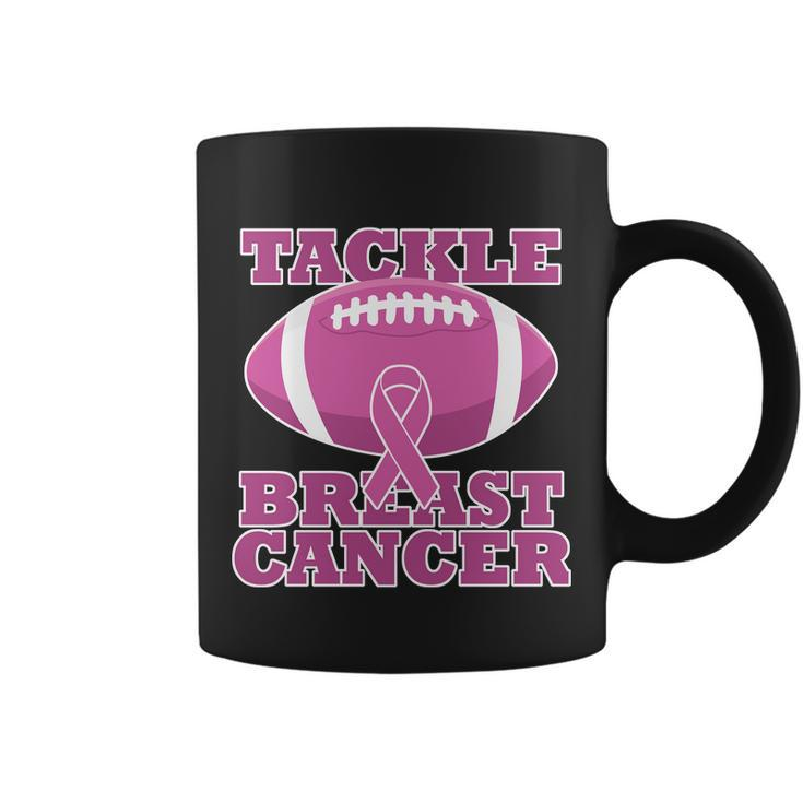 Tackle Breast Cancer Awareness Football Coffee Mug