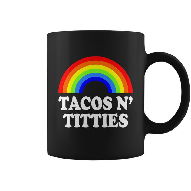 Tacos N Titties Funny Lgbt Gay Pride Lesbian Lgbtq Coffee Mug