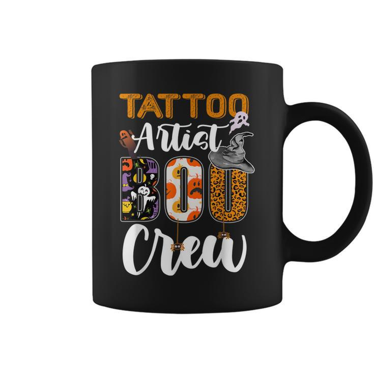 Tattoo Artist Boo Crew Ghost Funny Halloween Matching  Coffee Mug