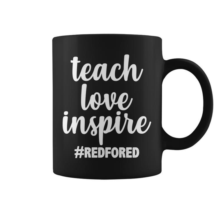 Teach Love Inspire Red For Ed Tshirt Coffee Mug