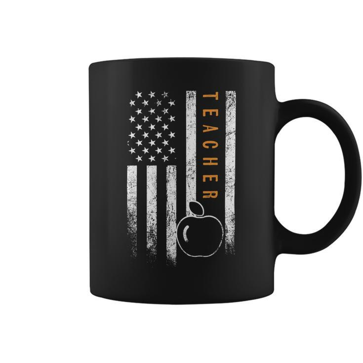 Teacher American Flag Design Teachers Day Teaching Coffee Mug
