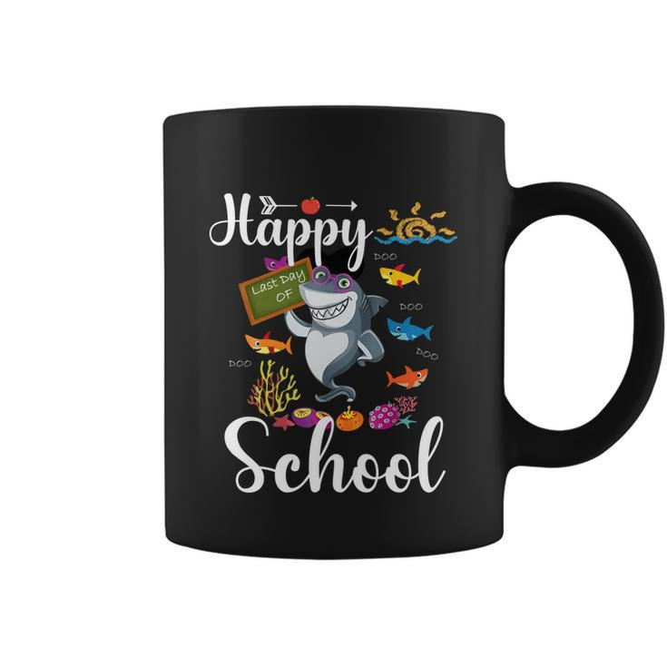 Teacher Shark Happy Last Day Of School Funny Gift Coffee Mug