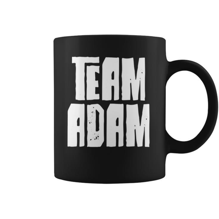 Team Adam Son Dad Mom Husband Grandson Sports Family Group Coffee Mug