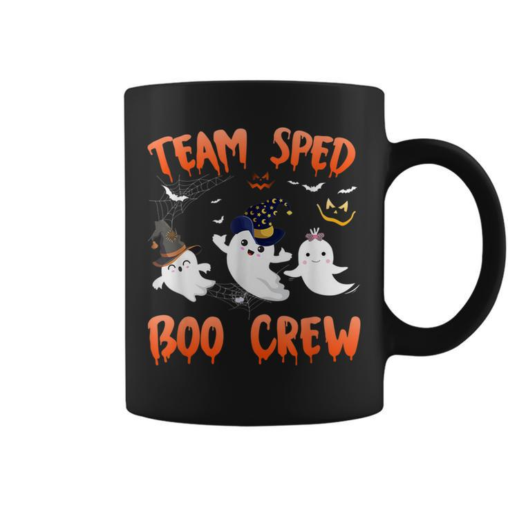 Team Sped Boo Crew Halloween Ghost Sped Special Ed Teacher  Coffee Mug