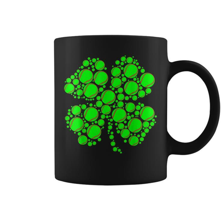 Tennis Ball Irish Shamrock Lucky Clover St Patricks Day Coffee Mug