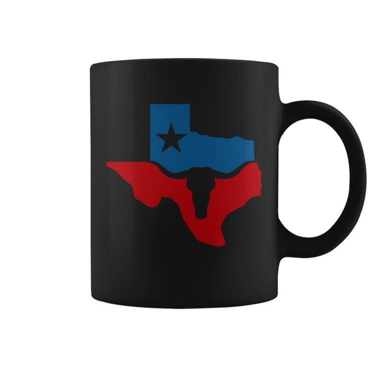 Texas Flag Longhorn Logo Coffee Mug