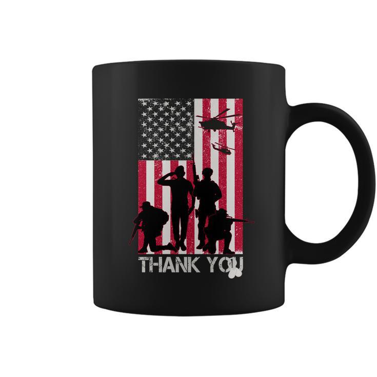 Thank You Memorial Day Soldiers Usa Flag Coffee Mug